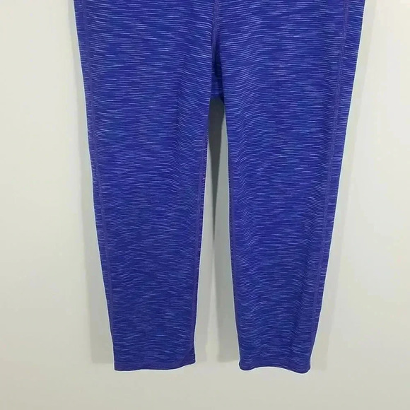 {Athleta} Purple Spacedye Print Activewear  Leggings - Picture 7 of 12